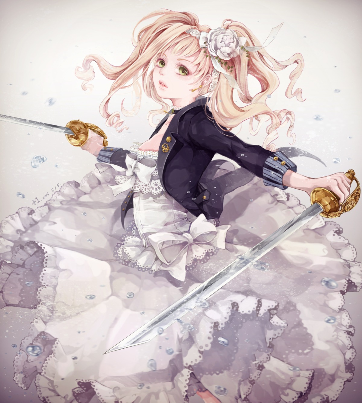 +1_(yakusoku0722), dress, elizabeth_middleford, kuroshitsuji, sword