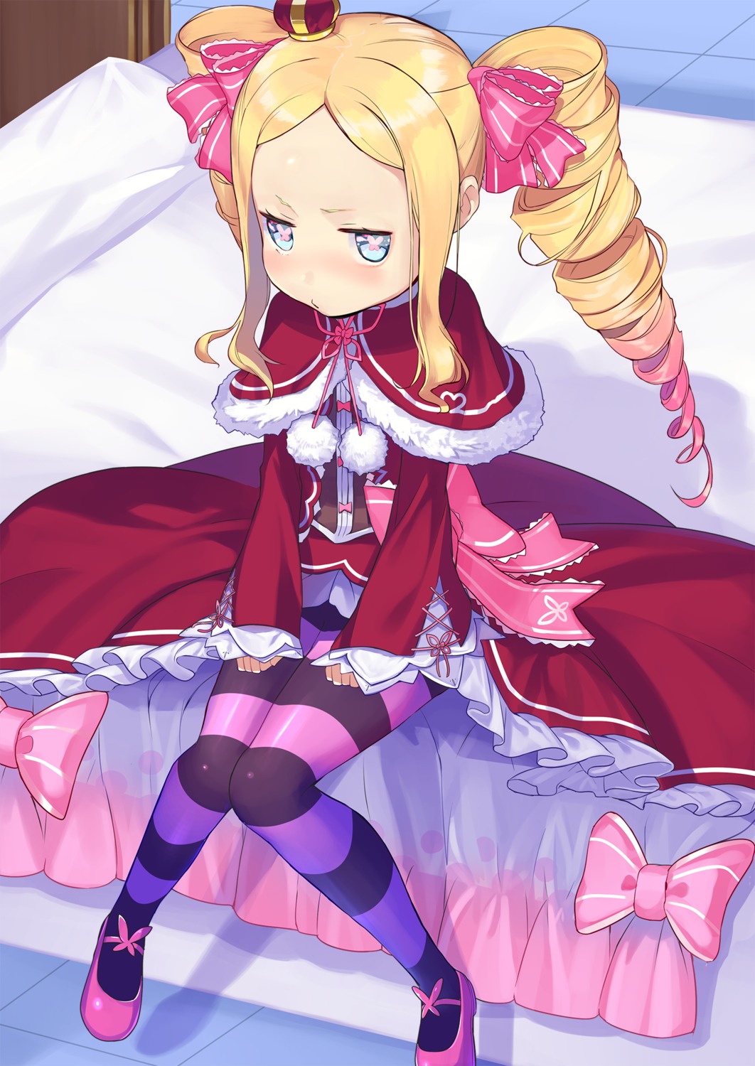 beatrice_(re_zero), dress, nanotaro, pantyhose, re:zero_kara_hajimeru_isekai_seikatsu