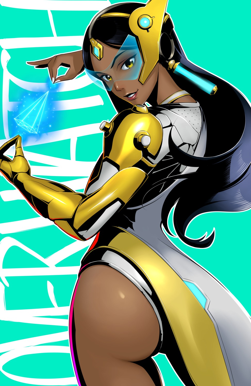 ass, bodysuit, kalua, overwatch, symmetra_(overwatch)