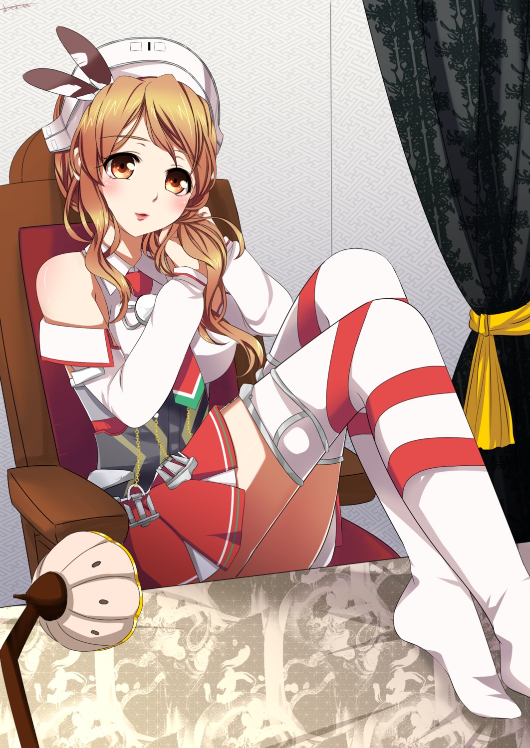 kantai_collection, littorio_(kancolle), omoomomo, thighhighs, uniform
