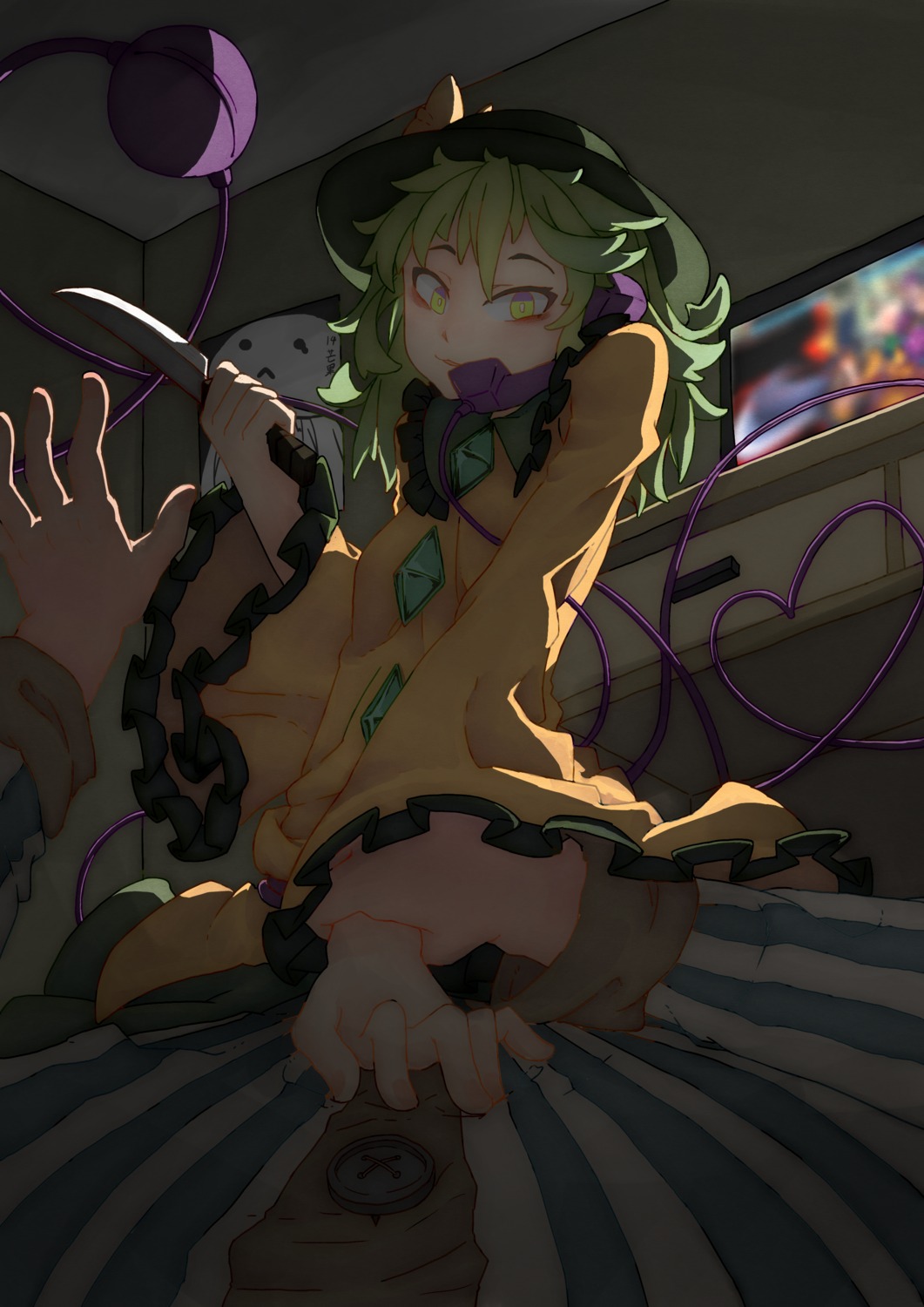 14mango, komeiji_koishi, touhou, urban_legend_in_limbo, weapon