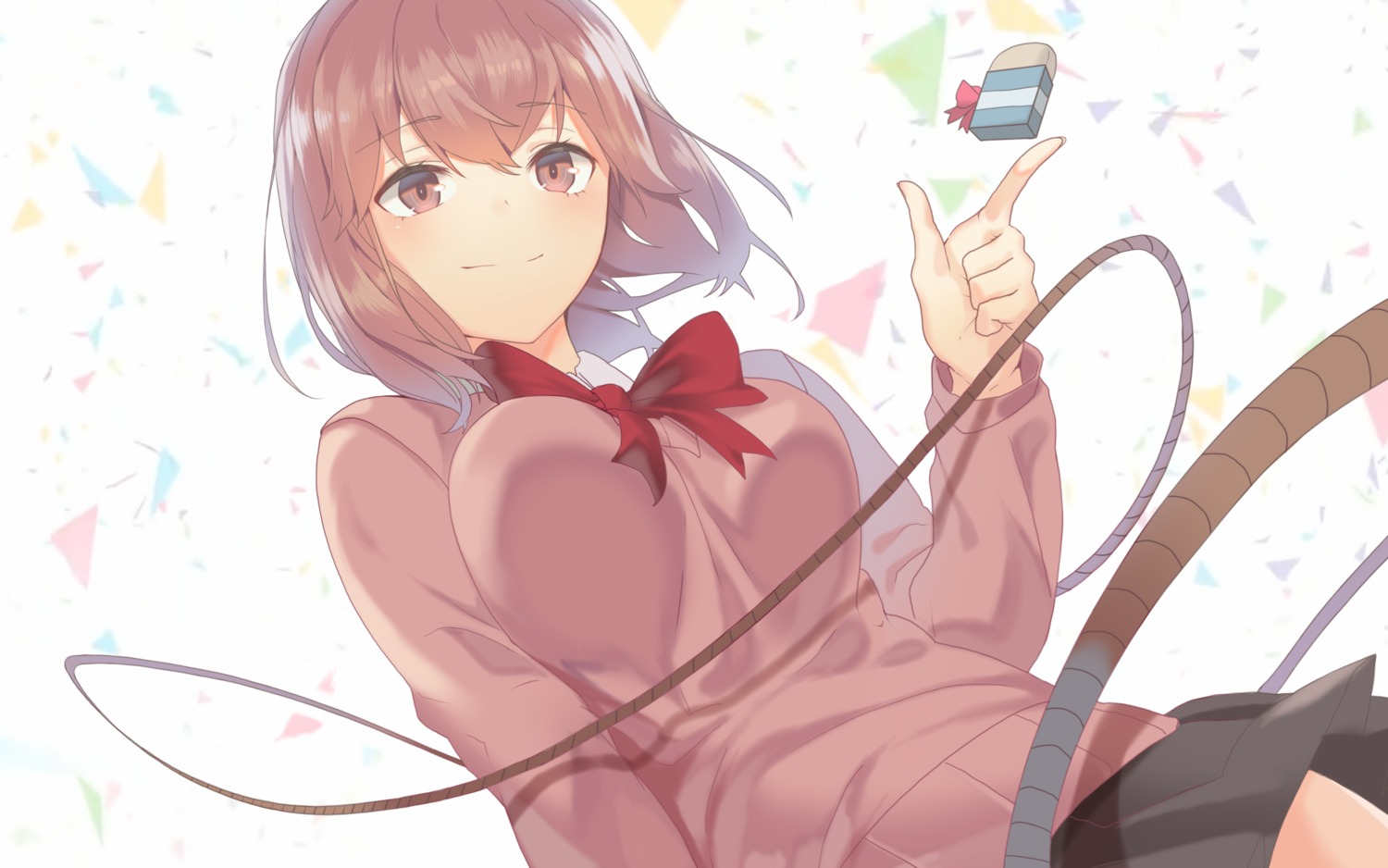 handakun, kinjou_miyoko, seifuku, sweater, torano