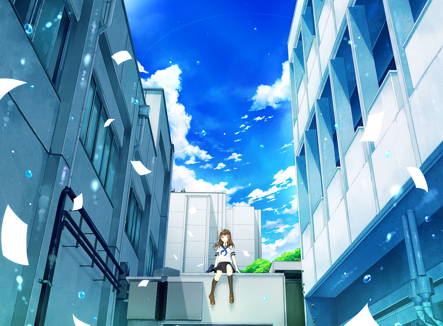 landscape, seifuku, tadano_tsukasa