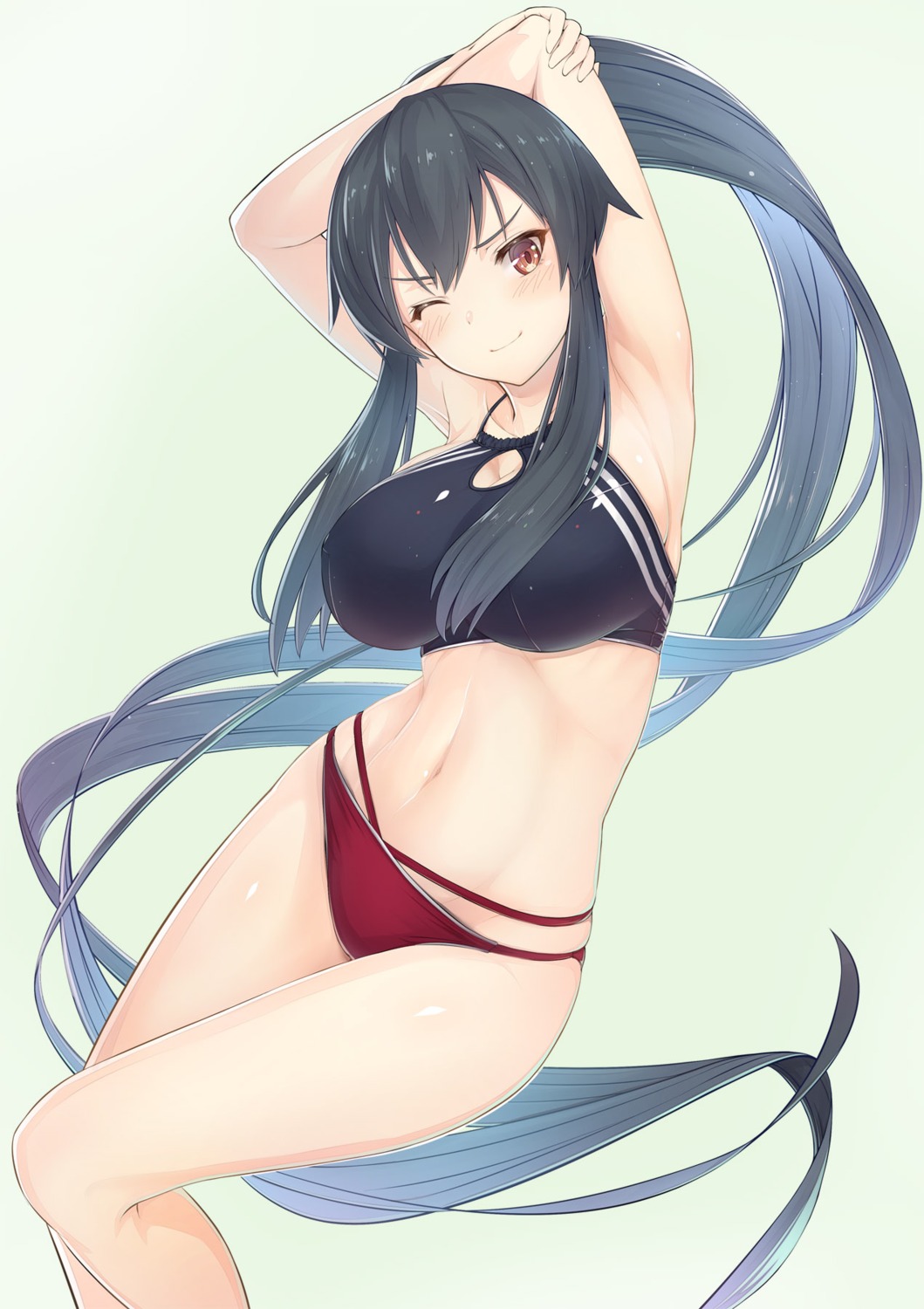 bikini, cleavage, kantai_collection, swimsuits, urigarasu, yahagi_(kancolle)