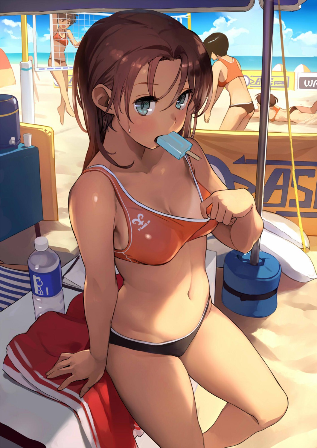 bikini, cleavage, swimsuits, tan_lines, tetsuo_(amenohutikoma)