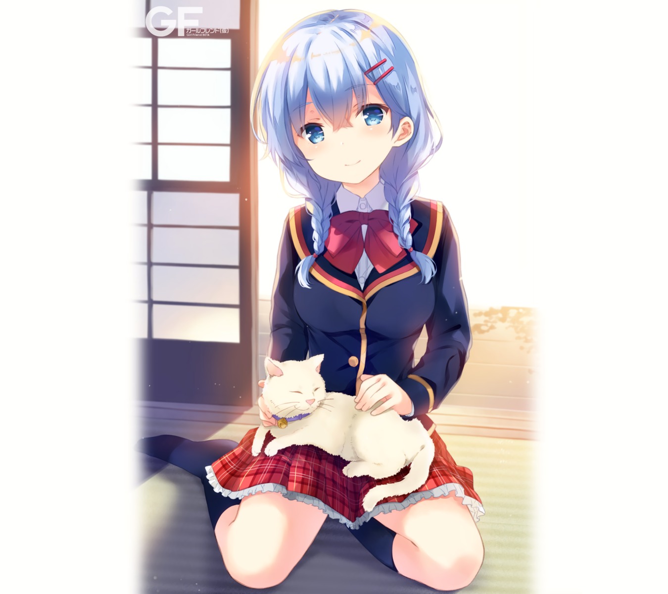 girlfriend_(kari), murakami_fumio, neko, qp:flapper, seifuku