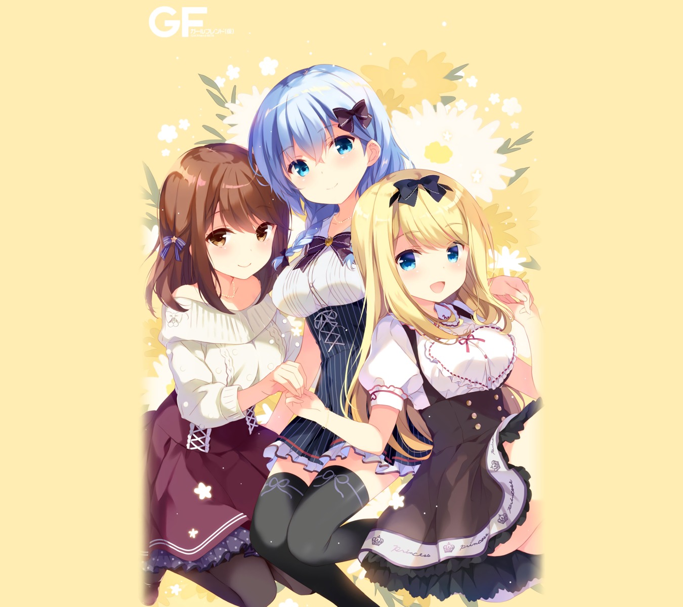 chloe_lemaire, girlfriend_(kari), murakami_fumio, qp:flapper, seifuku, shiina_kokomi, sweater, thighhighs