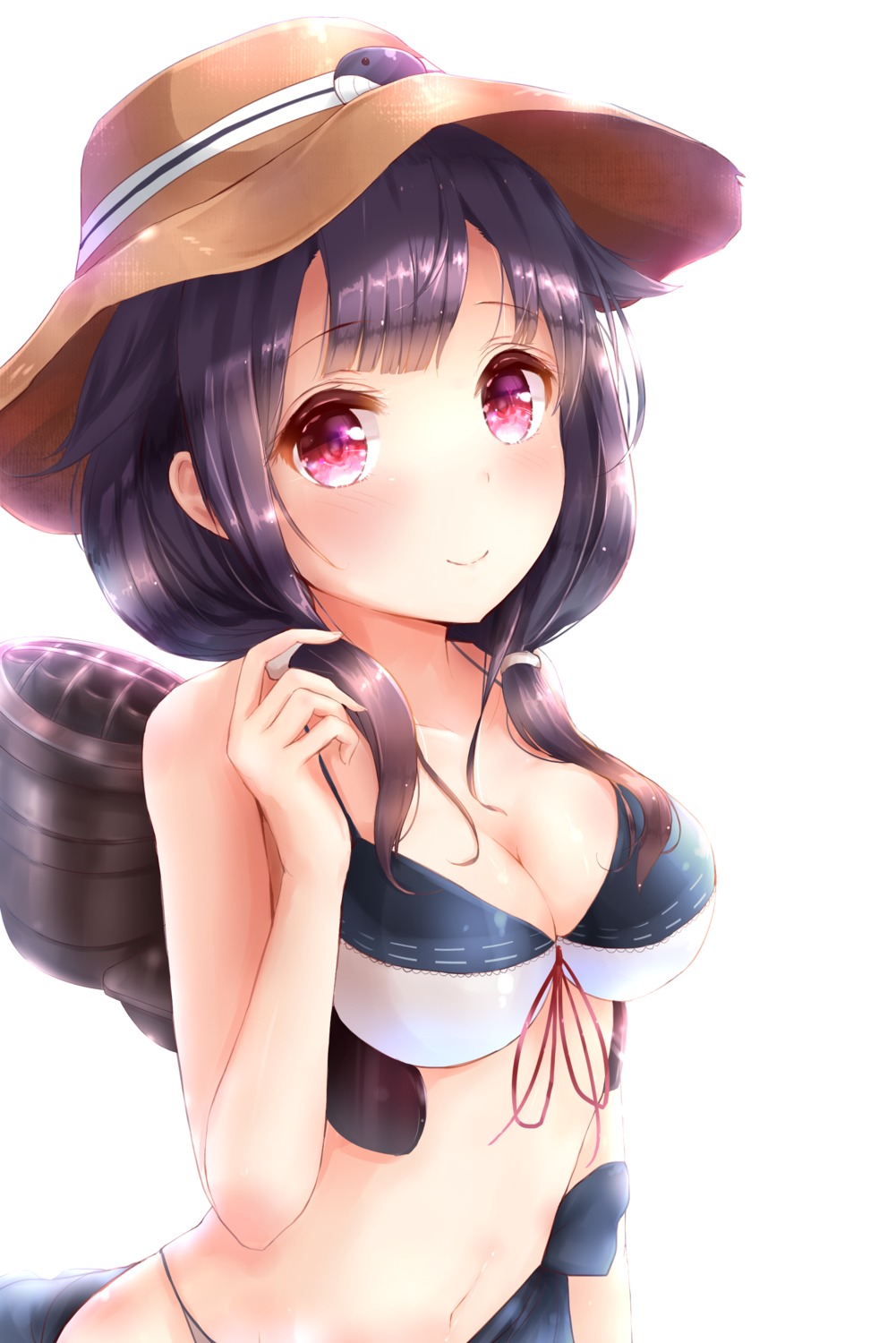 bikini, cleavage, kantai_collection, kashiwamochi_roko, swimsuits, taigei_(kancolle)