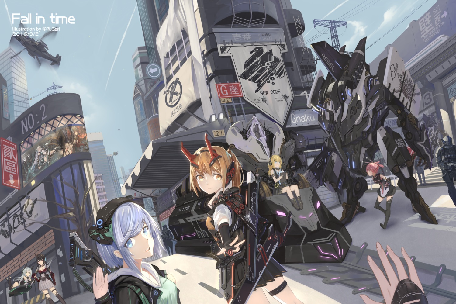 garter, huali, mecha, mecha_musume, thighhighs
