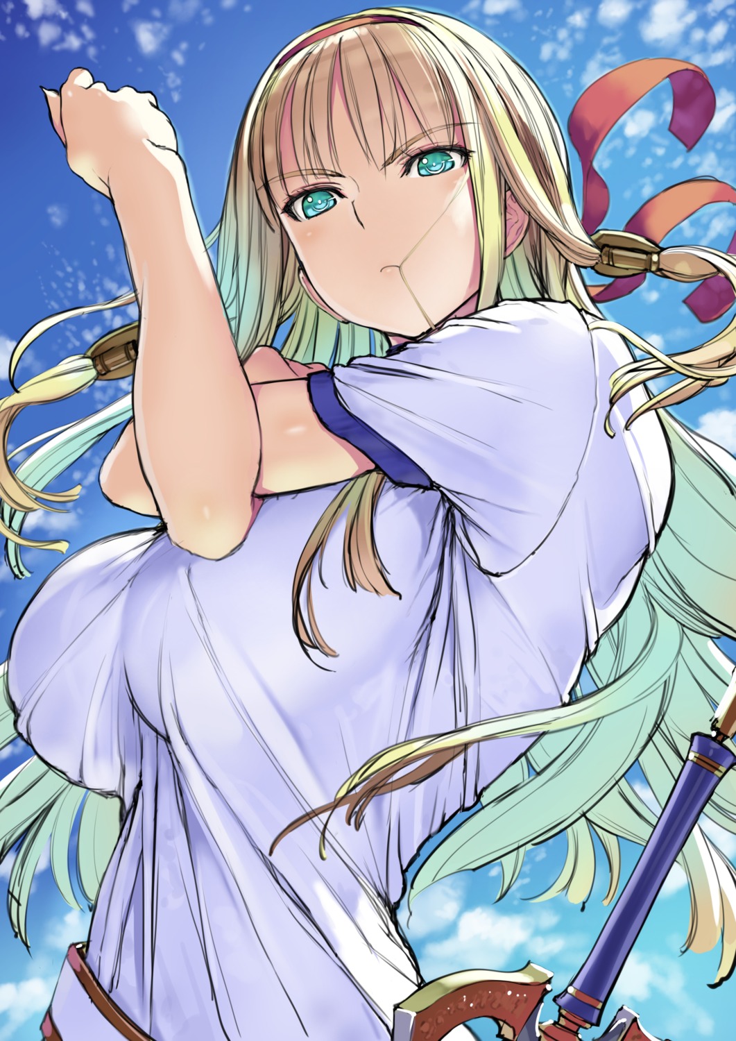 gym_uniform, nakaba_reimei, sword