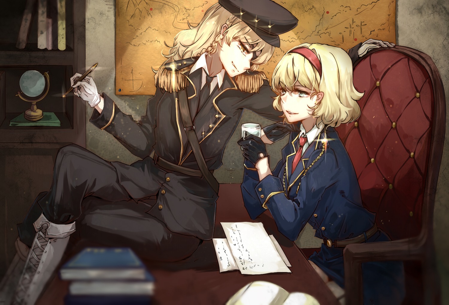 aili_(aliceandoz), alice_margatroid, kirisame_marisa, touhou, uniform