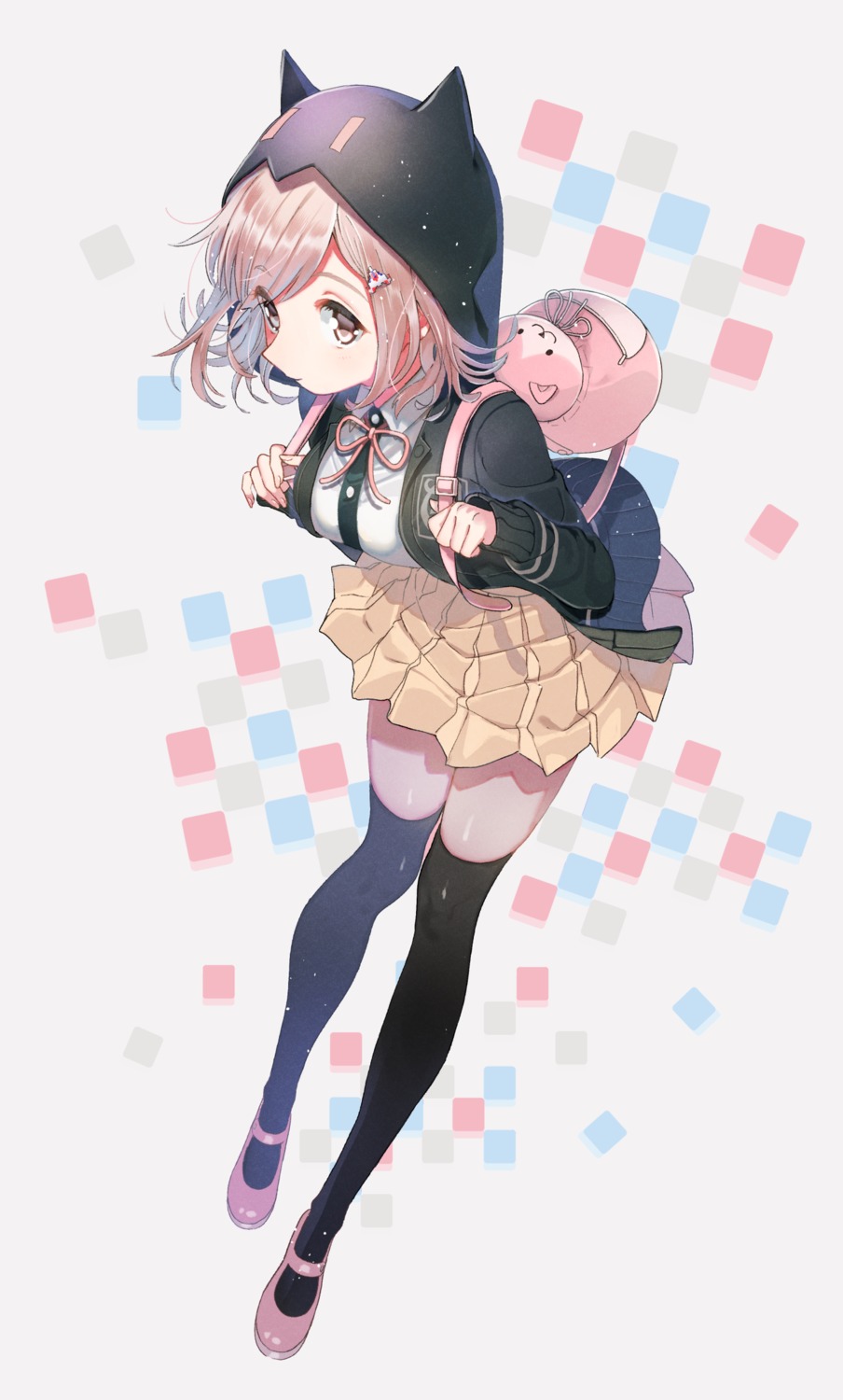 dangan-ronpa, dangan-ronpa_2, nanami_chiaki, shirakino, sweater, thighhighs