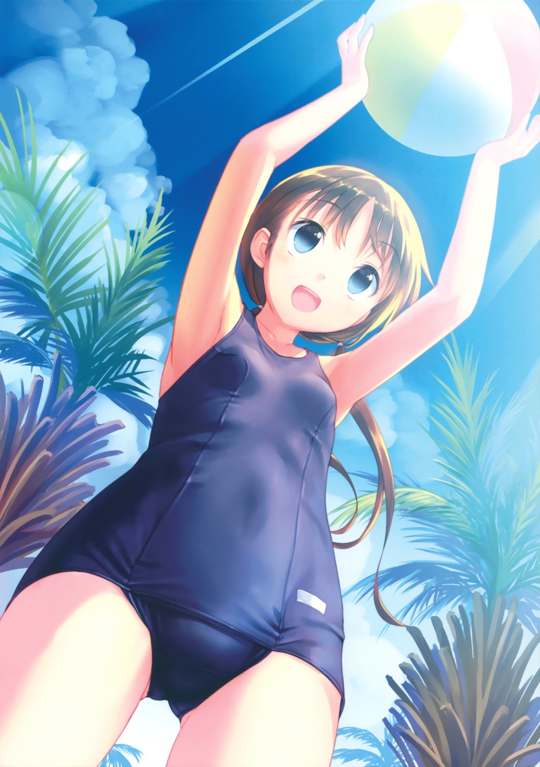 kogemashita, school_swimsuit, swimsuits, takoyaki