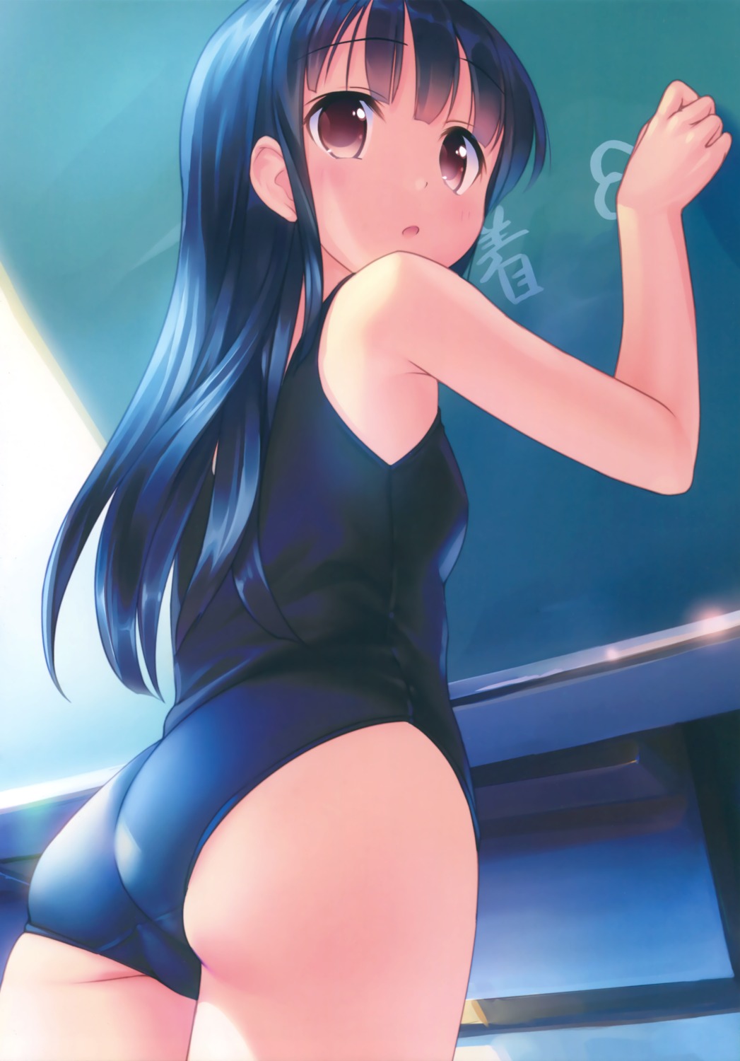 ass, kogemashita, school_swimsuit, swimsuits, takoyaki