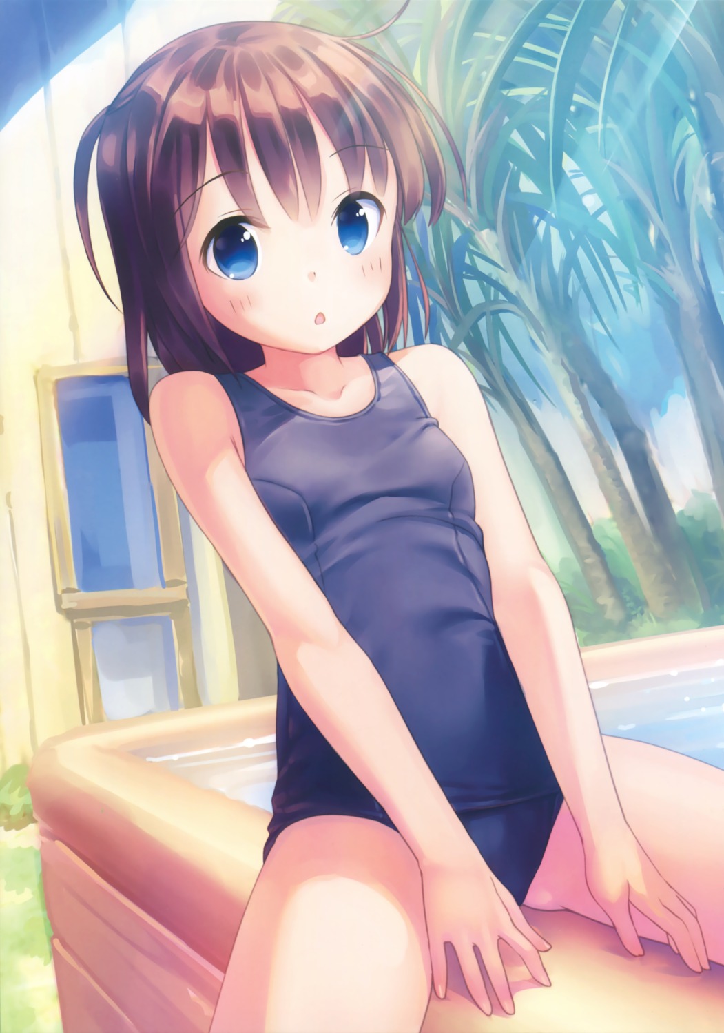 kogemashita, school_swimsuit, swimsuits, takoyaki