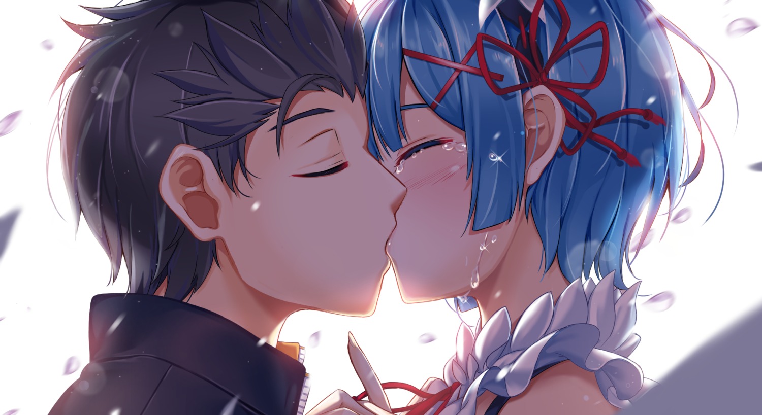 hasaya, maid, natsuki_subaru, re:zero_kara_hajimeru_isekai_seikatsu, rem_(re_zero)