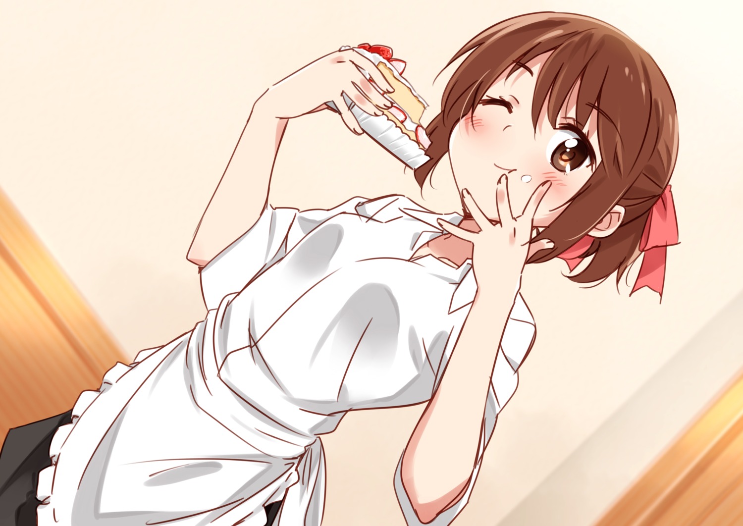 cream, moso, odagiri_futaba, sansha_sanyou, waitress