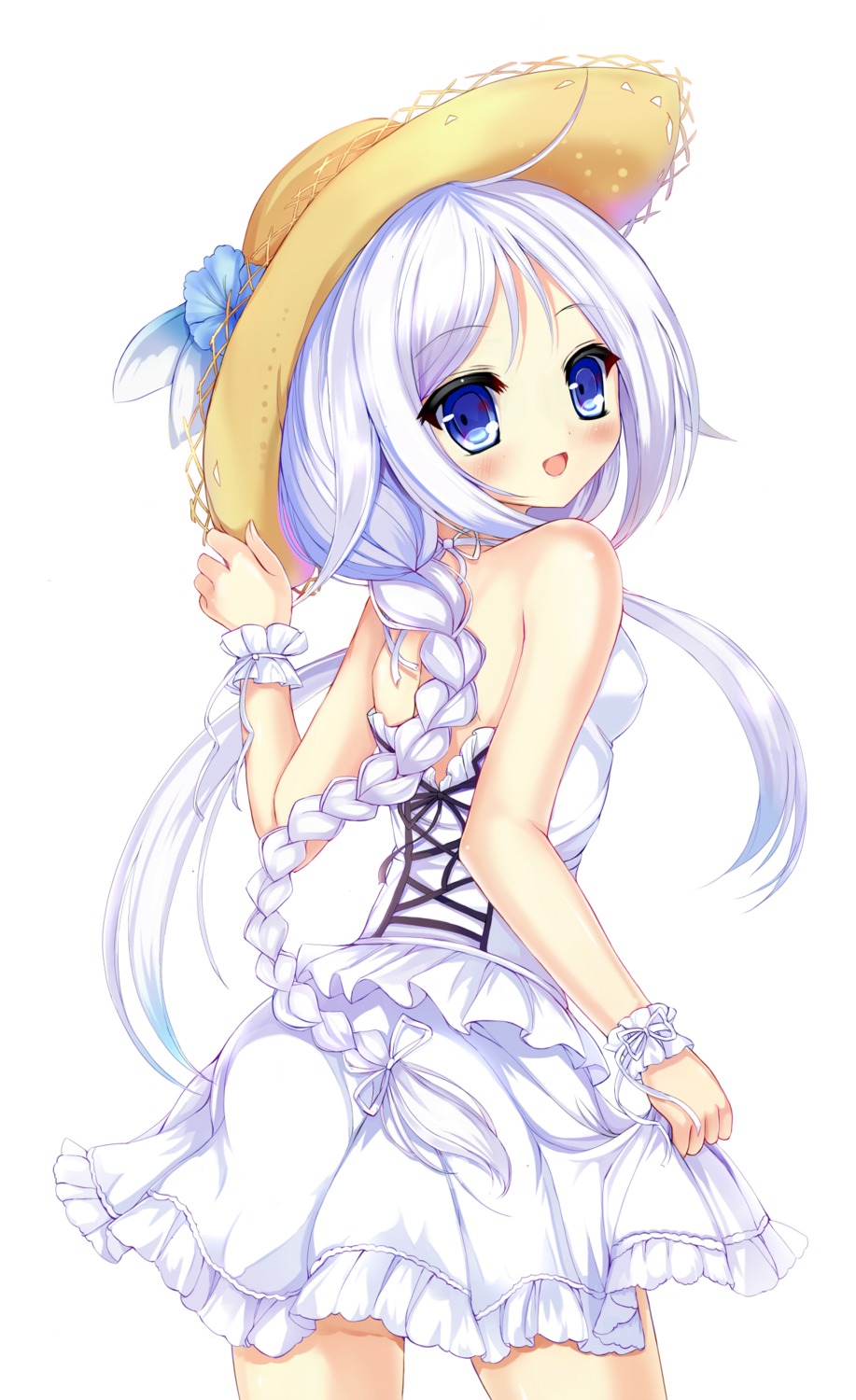 ass, dress, kantai_collection, skirt_lift, umikaze_(kancolle), urara_(artist)