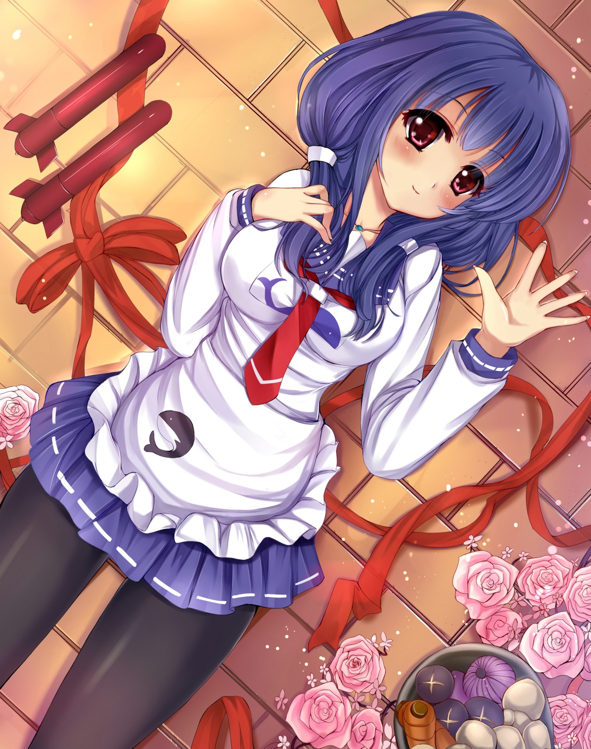 kantai_collection, pantyhose, seifuku, taigei_(kancolle), urara_(artist)