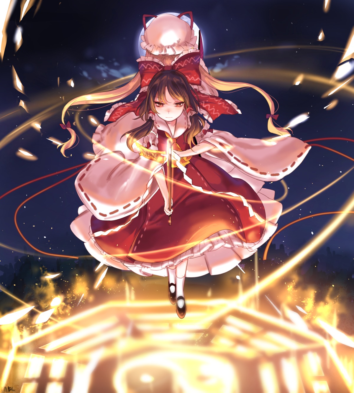 hakurei_reimu, tis_(shan0x0shan), touhou, yakumo_yukari