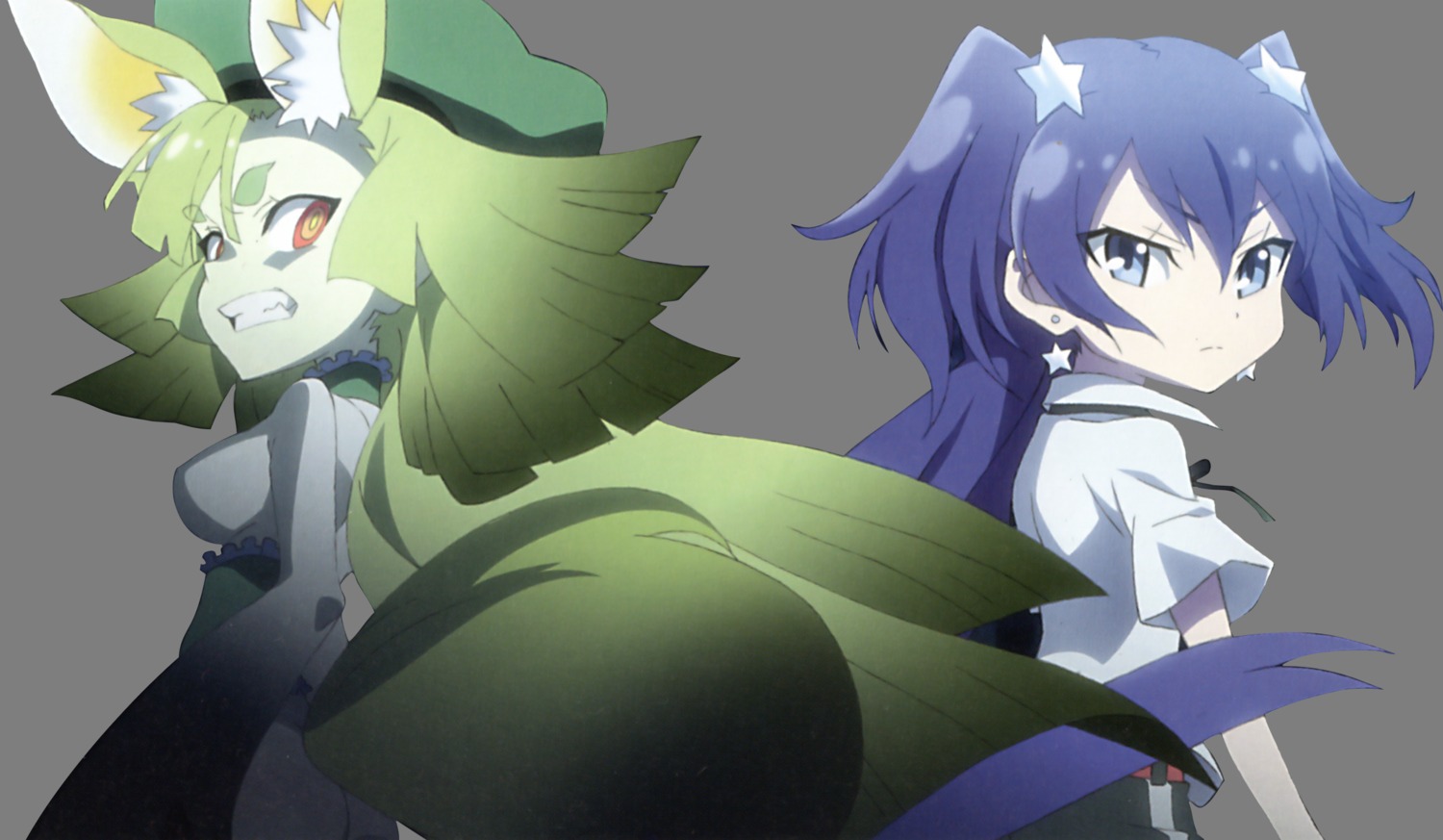 animal_ears, detexted, fukagawa_kazumi, genei_wo_kakeru_taiyou, hoshikawa_seira, transparent_png, tsukuyomi_luna