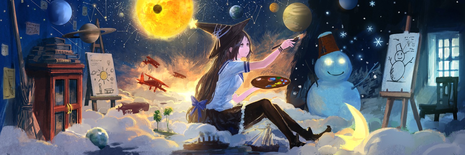 pantyhose, seifuku, witch, you_shimizu