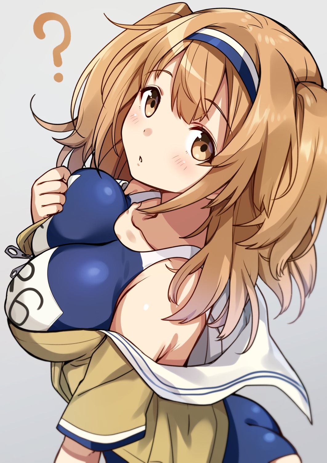 ass, breast_hold, i-26_(kancolle), kantai_collection, katto_(viking), school_swimsuit, seifuku, swimsuits