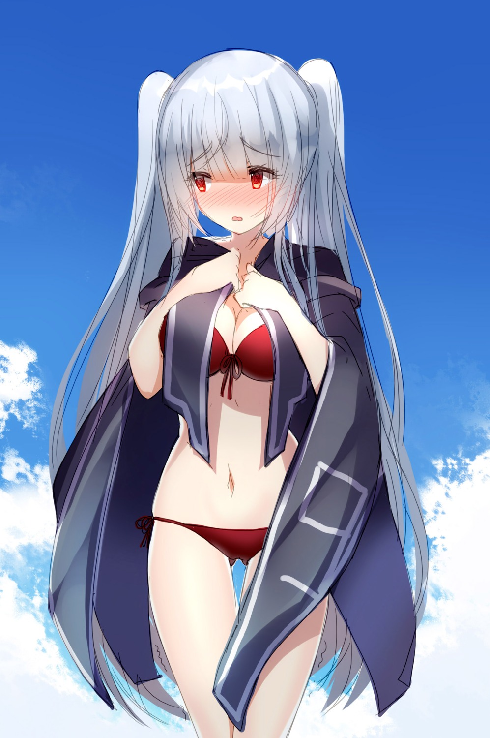 bikini, bison_cangshu, cleavage, essex_(zhanjianshaonv), swimsuits, zhanjianshaonv
