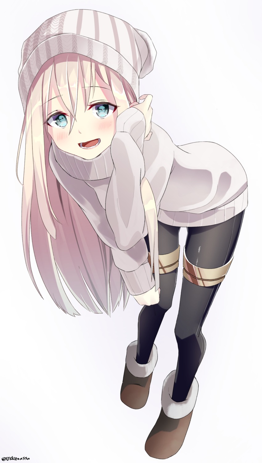 kantai_collection, pantyhose, shirousa, sweater, u-511