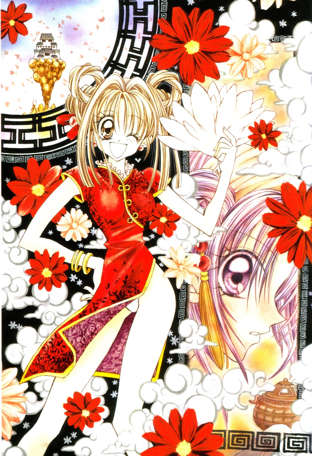 chinadress, kamikaze_kaitou_jeanne, kusakabe_maron, pantsu, tanemura_arina, toudaiji_miyako