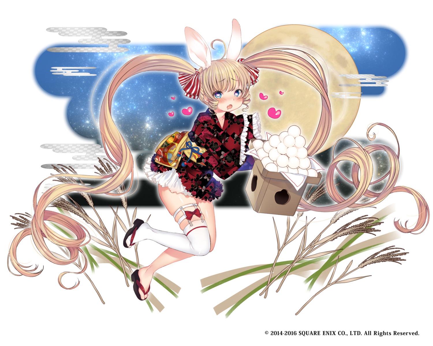 animal_ears, bunny_ears, dancho_(dancyo), kairisei_million_arthur, lolita_fashion, thighhighs, wa_lolita