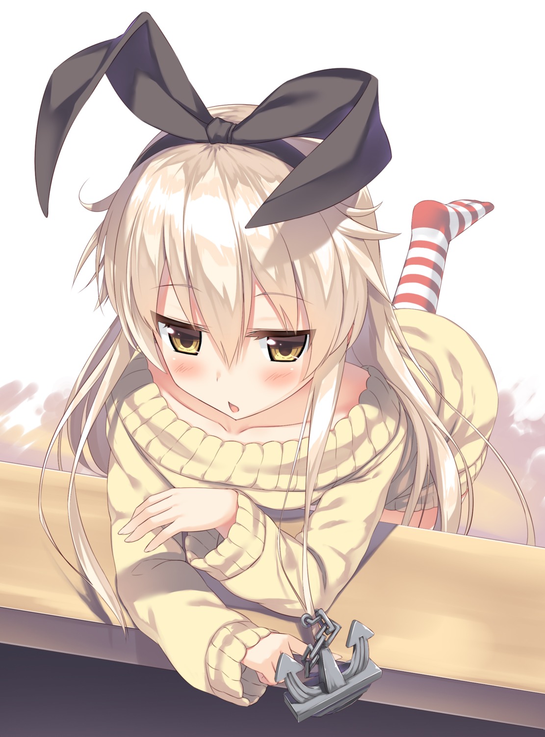 kantai_collection, olive_(laai), shimakaze_(kancolle), sweater