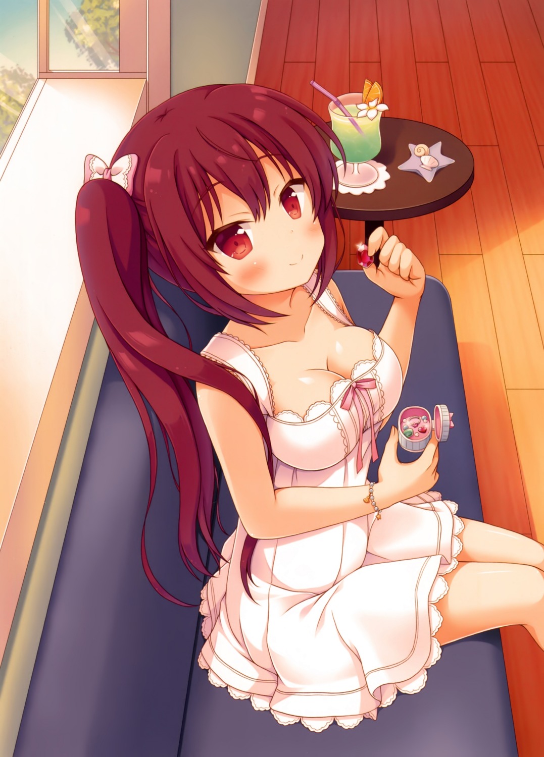 cleavage, dress, kaiware