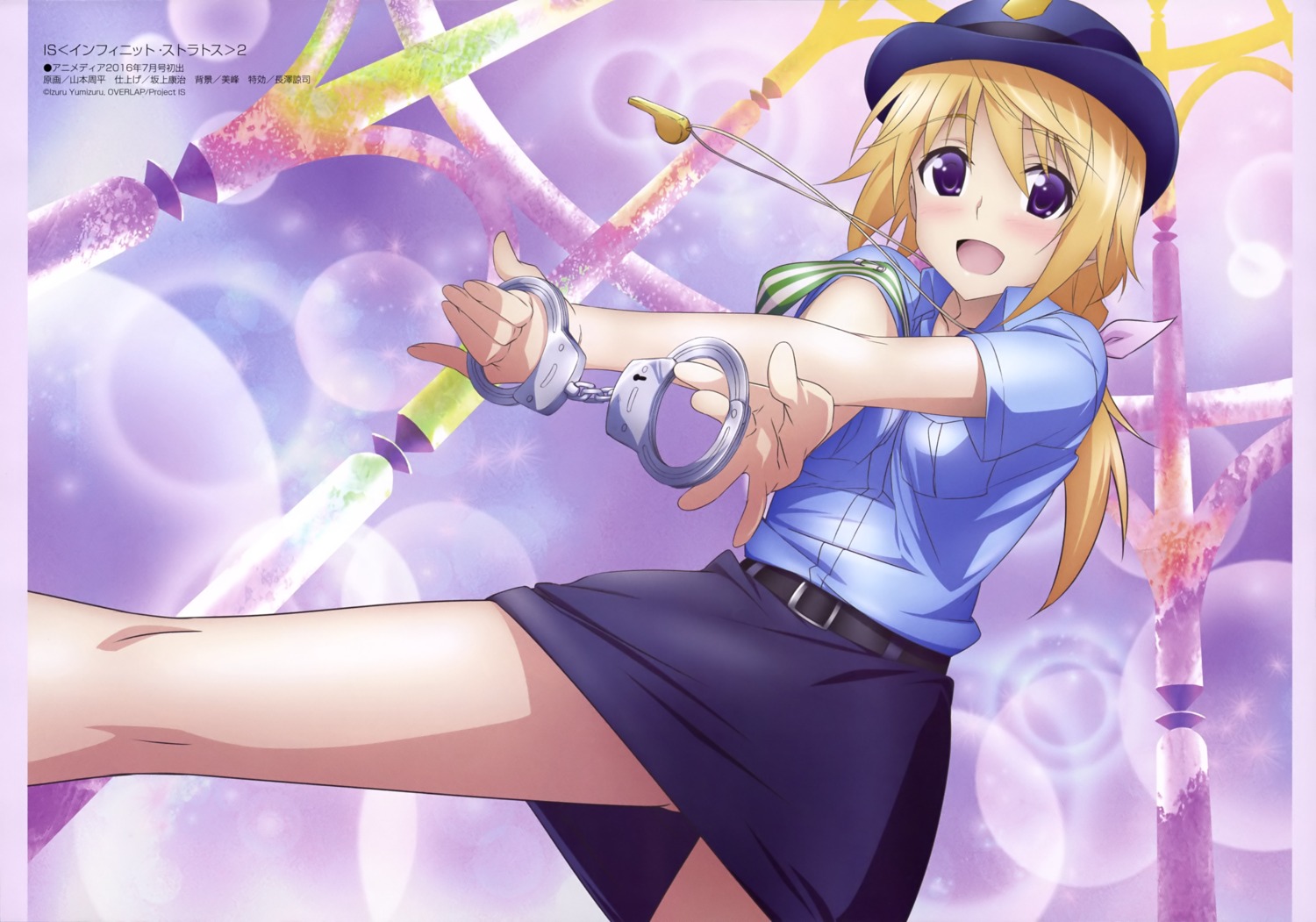charlotte_dunois, infinite_stratos, police_uniform, yamamoto_shuuhei
