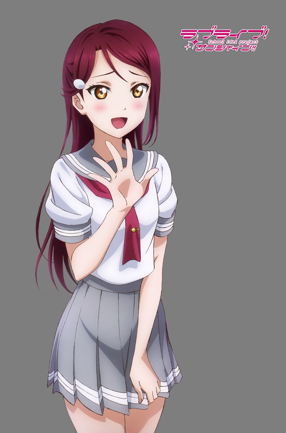 love_live!_(series), love_live!_sunshine!!, photoshop, sakurauchi_riko, seifuku, tamura_satomi, transparent_png