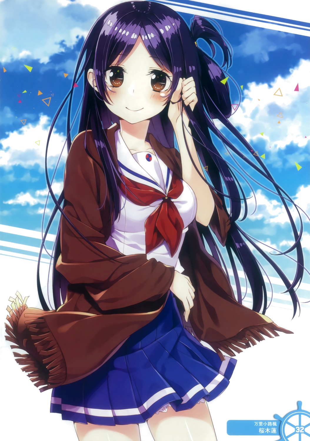 high_school_fleet, marikouji_kaede, sakuragi_ren, seifuku