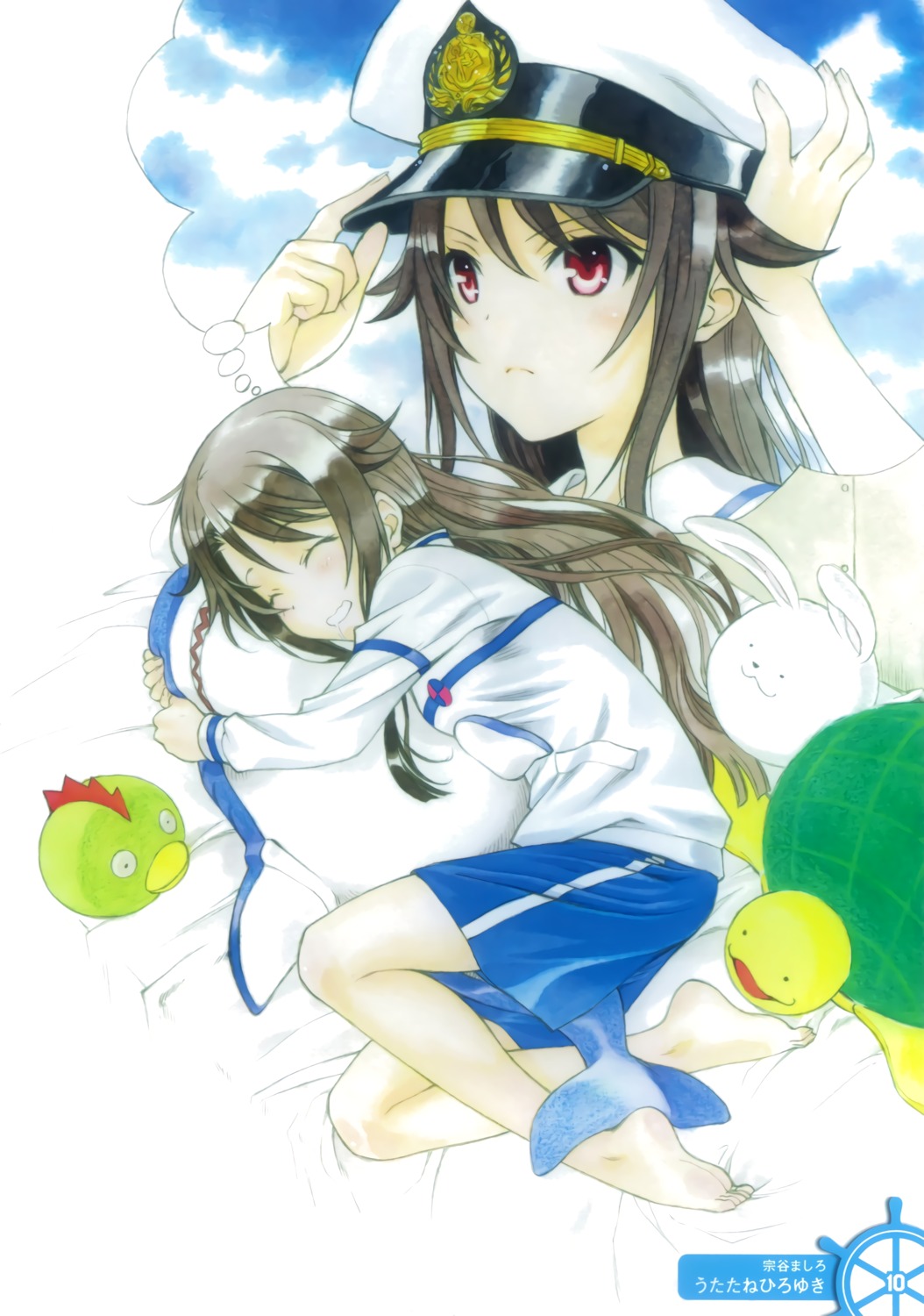 gym_uniform, high_school_fleet, munetani_mashiro, utatane_hiroyuki