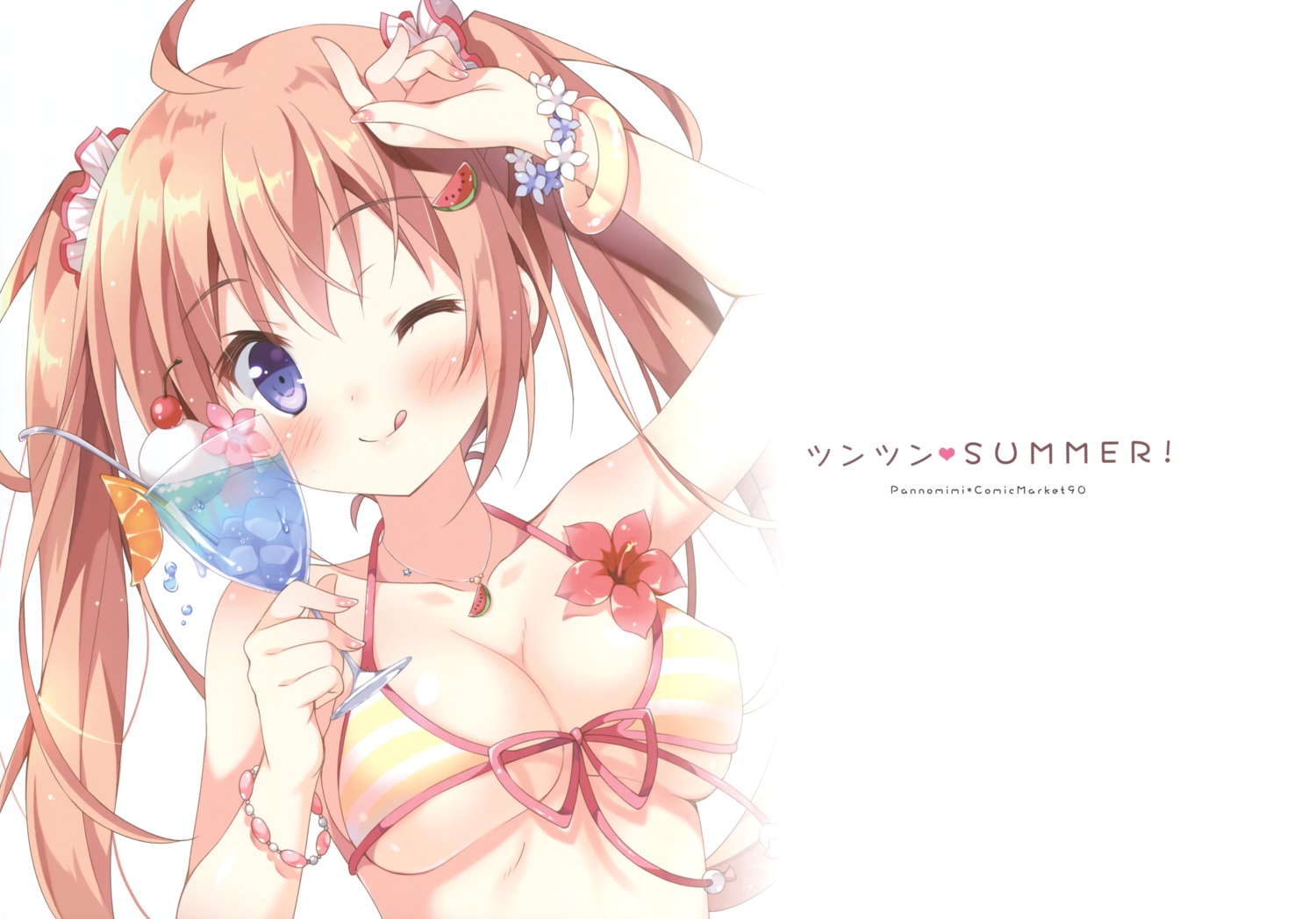 bikini_top, cleavage, haruka_(pan), pan, pan_no_mimi, swimsuits, underboob