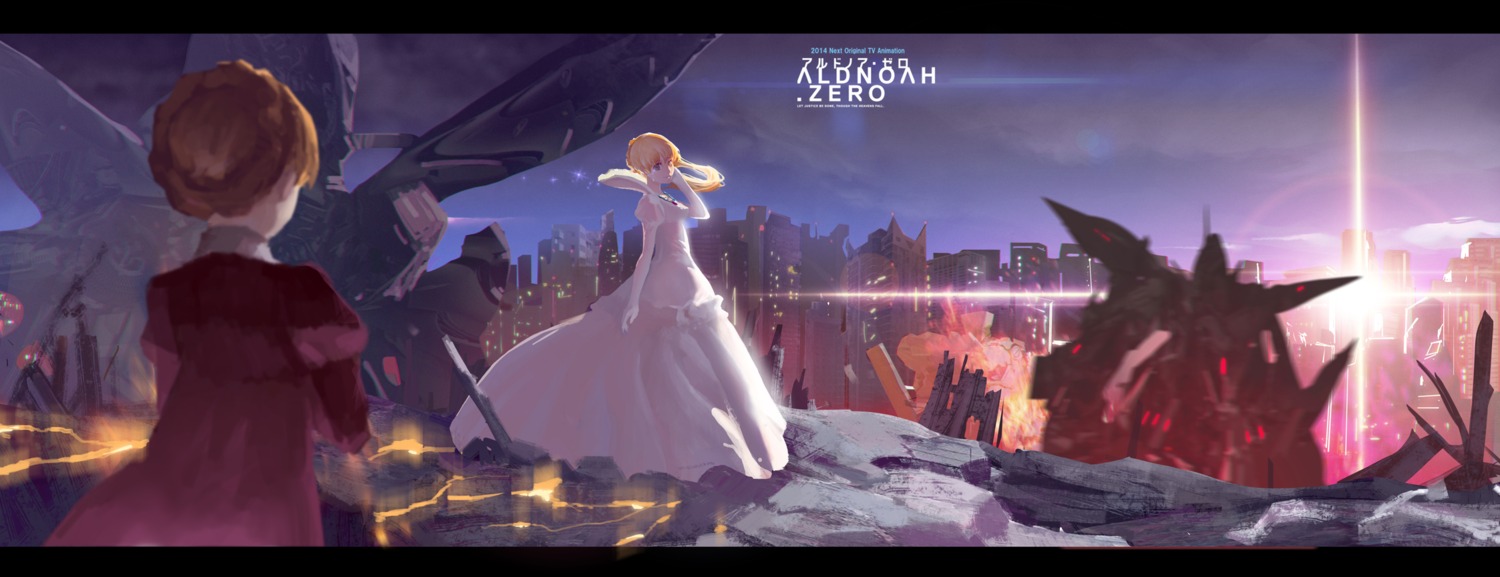 aldnoah.zero, asseylum_vers_allusia, dress, eddelrittuo, landscape, mecha, yinwoeren