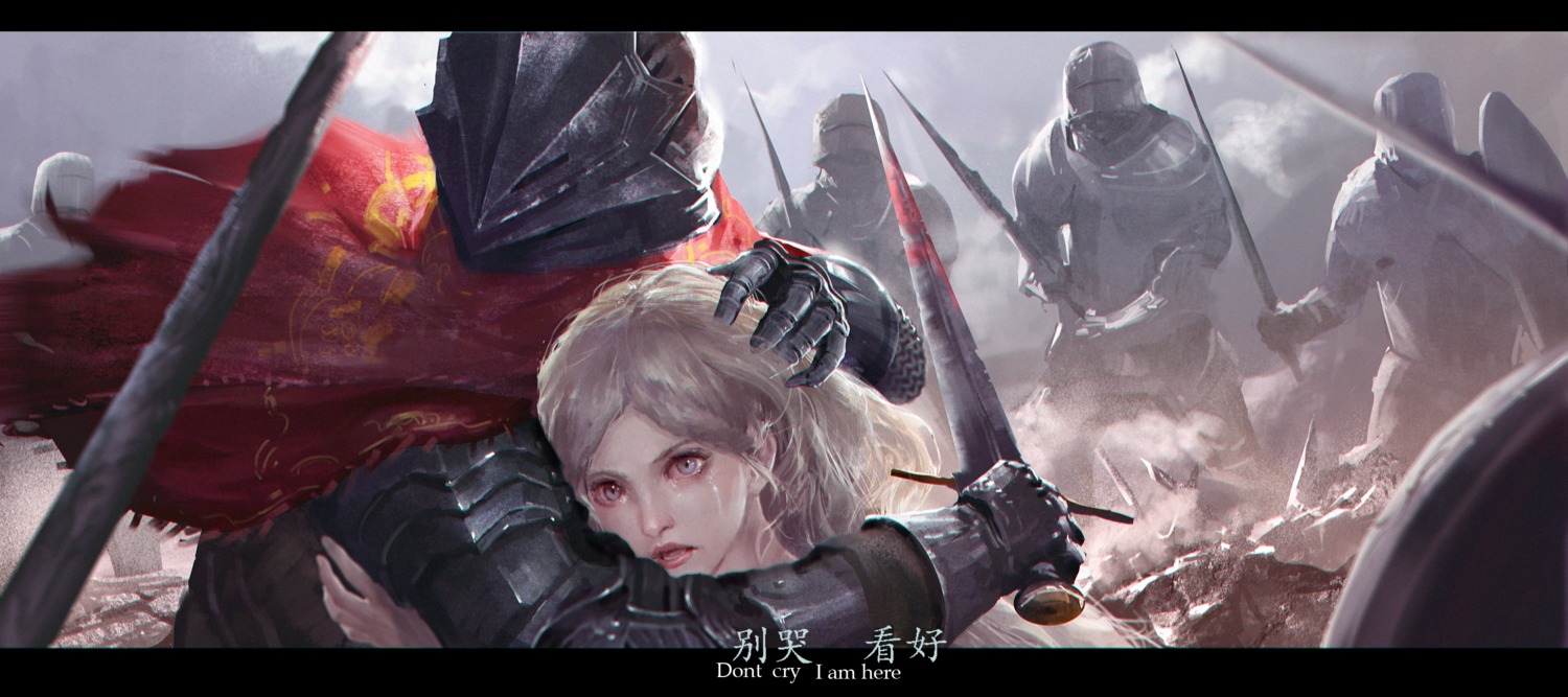 armor, blood, sword, yinwoeren