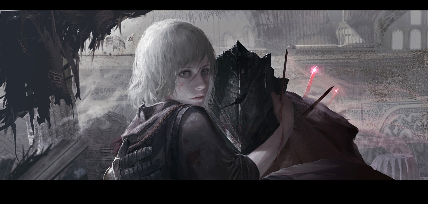 armor, blood, sword, yinwoeren