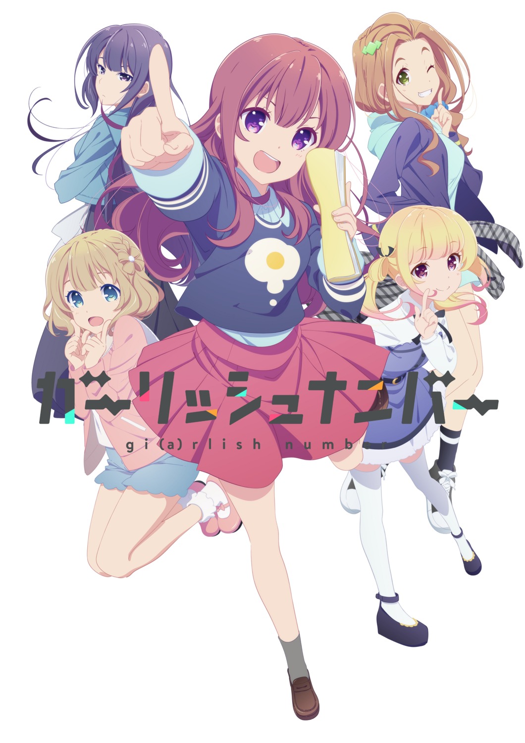 digital_version, gi(a)rlish_number, karasuma_chitose_(giarlish_number), katakura_koto, kugayama_yae, seifuku, shibasaki_kazuha, sonou_momoka