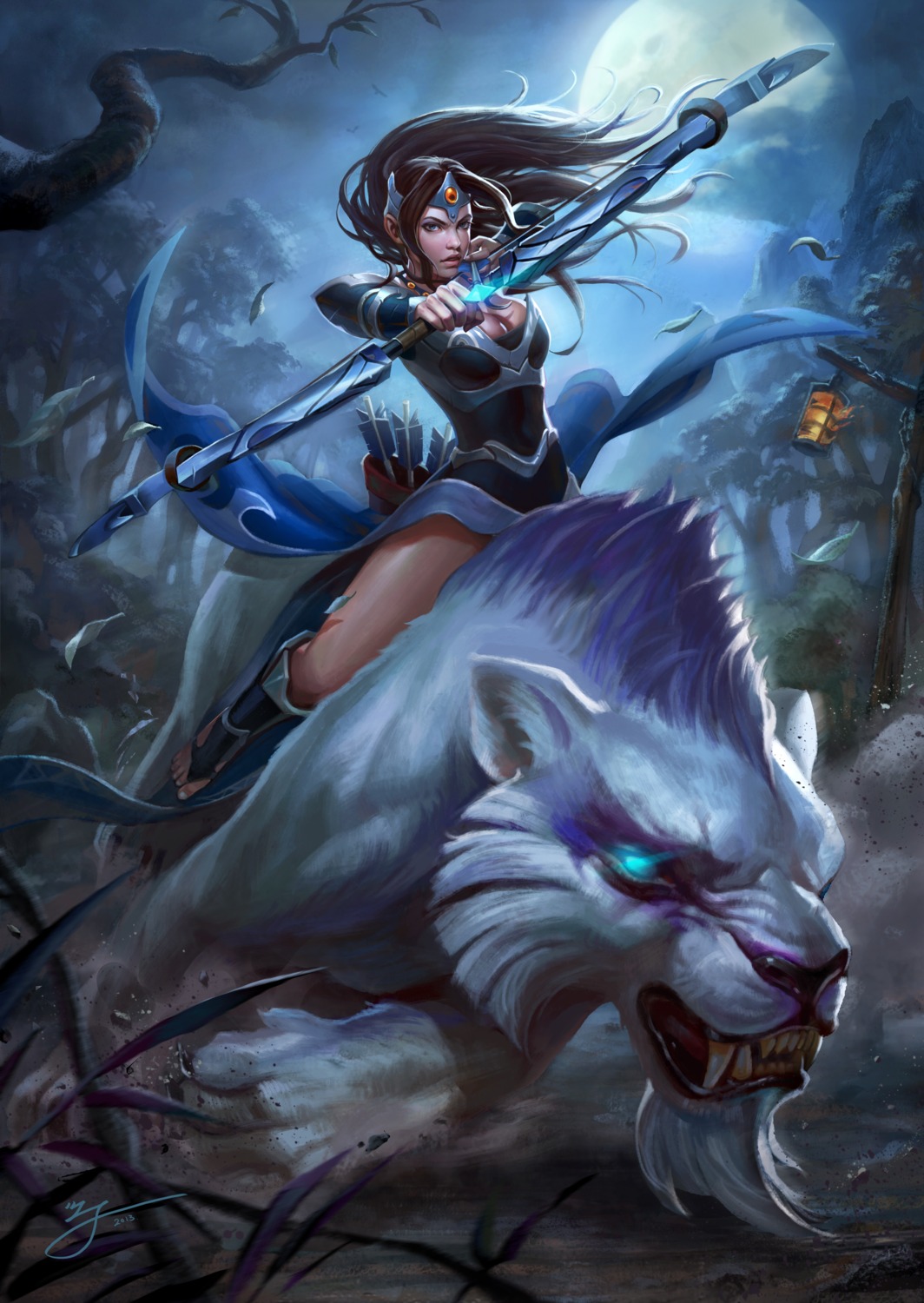 cleavage, defense_of_the_ancients, dress, tagme, weapon