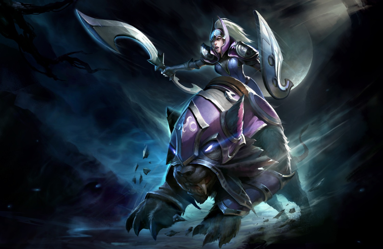 armor, bodysuit, defense_of_the_ancients, luna_(dota_2), weapon