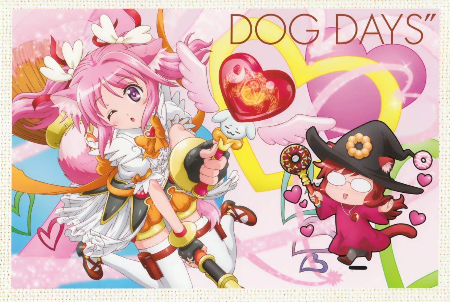 animal_ears, chibi, dog_days, heels, megane, millhiore_f_biscotti, tail, thighhighs