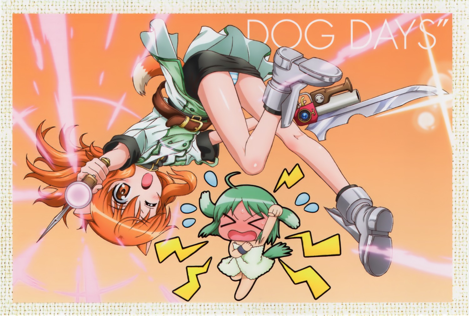 animal_ears, chibi, dog_days, eclair_martinozzi, pantsu, ricotta_elmar, shimapan, tail