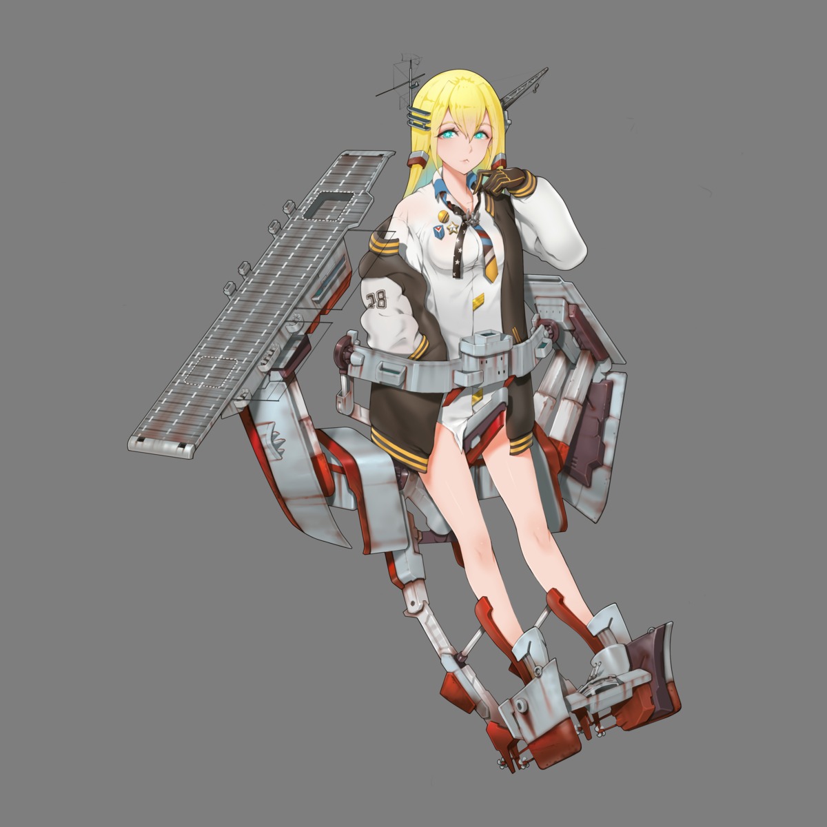 arimusume, battleship_girl, seifuku, transparent_png