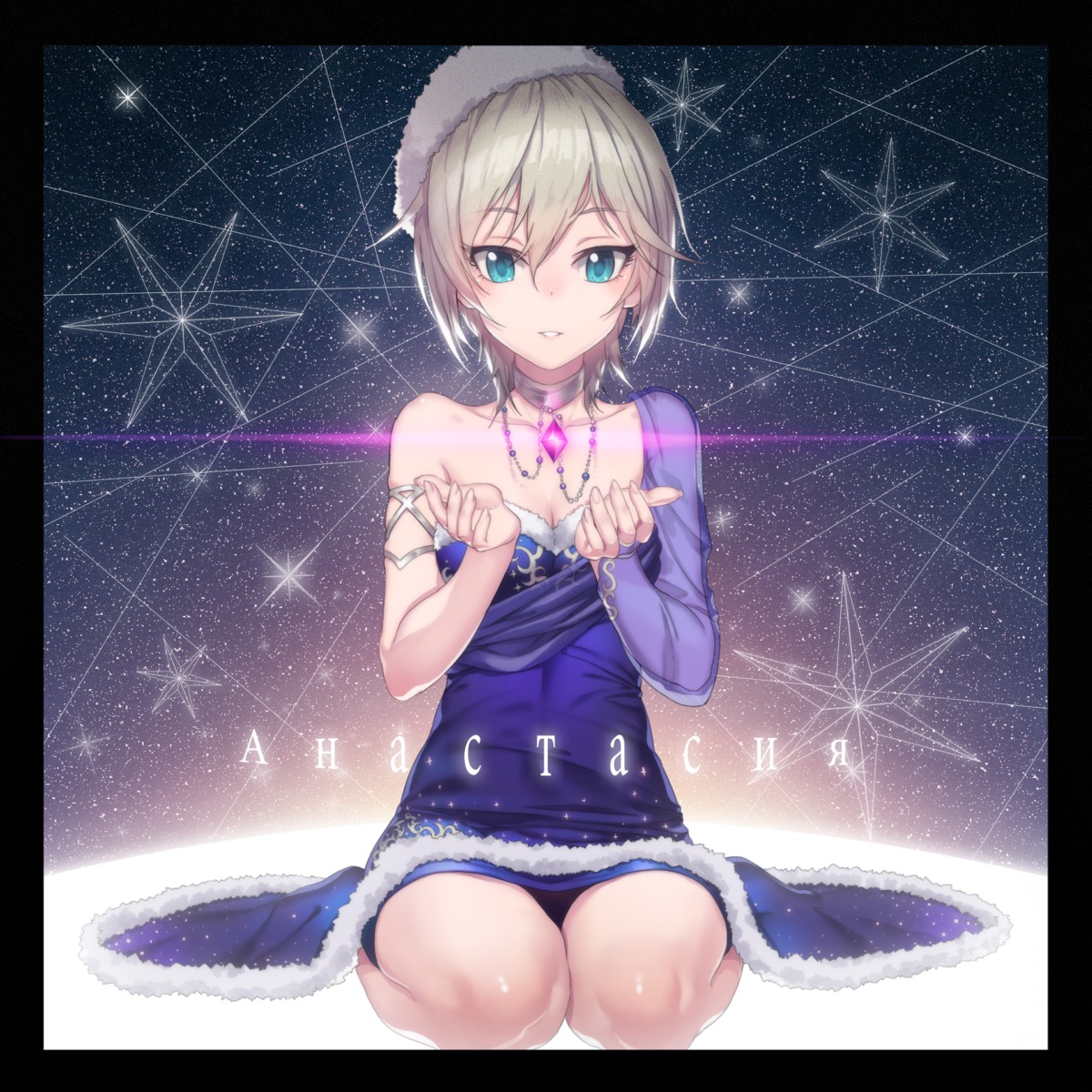 anastasia_(idolm@ster), cleavage, dress, madyy, see_through, the_idolm@ster, the_idolm@ster_cinderella_girls