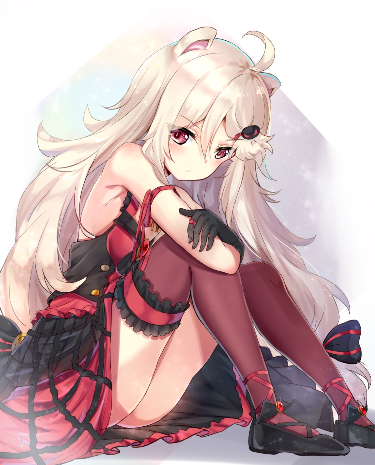 ailane, animal_ears, dress, garter, karumayu, show_by_rock!!, thighhighs