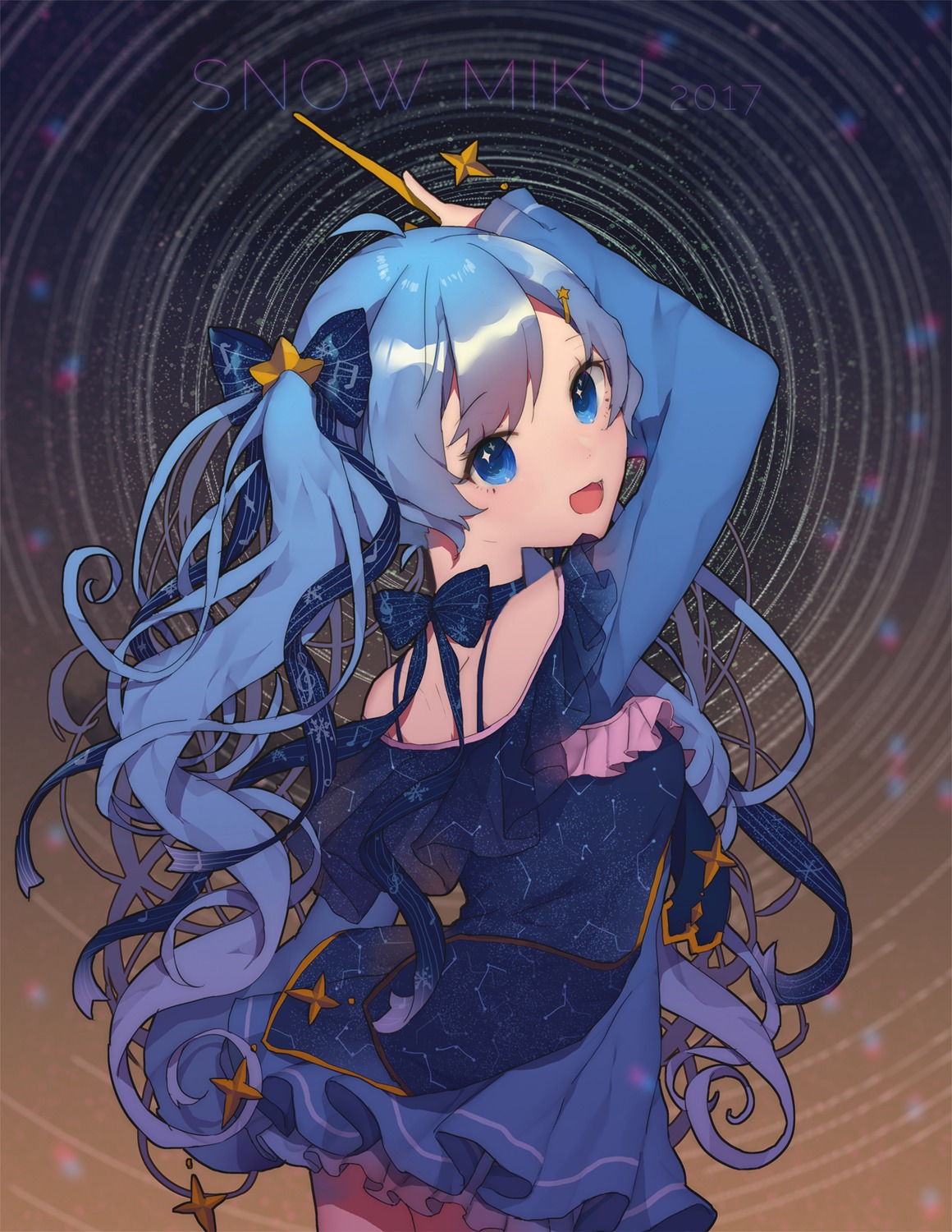 acidear, dress, hatsune_miku, pantyhose, vocaloid, yuki_miku
